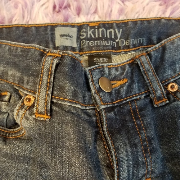 Mossimo Jeans Pants Skinny 4 Long Denim Fit 4 New - Picture 3 of 4